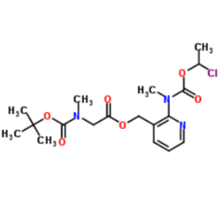 N-甲基-N-(3-[((N-叔丁氧羰基-N-甲基氨基)乙酰氧基)甲基]吡啶-2-基)氨基甲酸(1-氯乙基)酯
