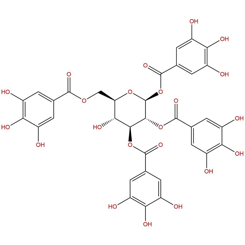 1,2,3,6-四没食子酰葡萄糖，1,2,3,6-Tetragalloylglucose，79886-50-3