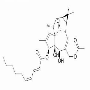 3-O-(2'E,4'Z-癸二烯酰基)-20-O-乙酰巨大戟二萜醇，3-O-(2'E ,4'Z-decadienoyl)-20-O-acetylingenol，158850-76-1