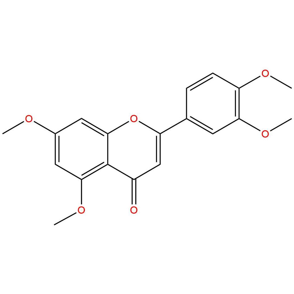 3',4',5,7-四甲氧基黄酮，3',4',5,7-Tetramethoxyflavone，855-97-0