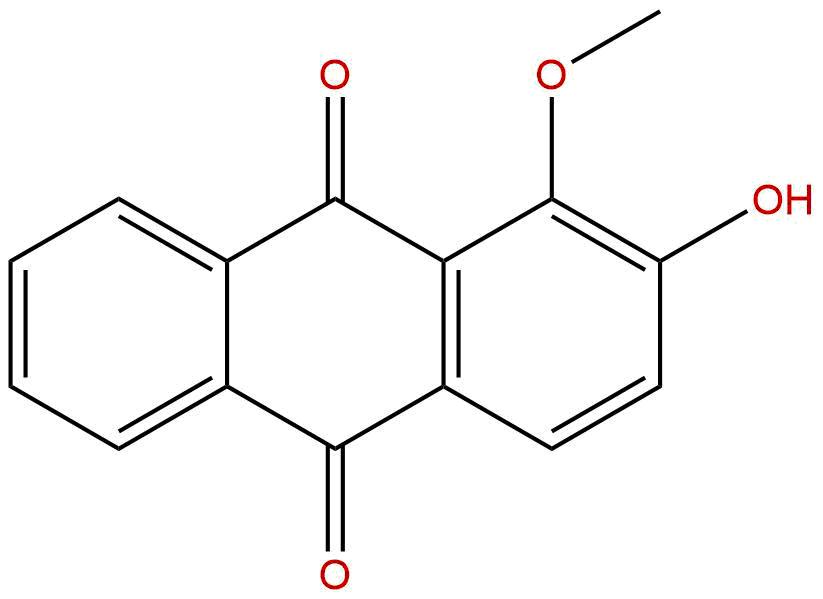2-羟基-1-甲氧基蒽醌，Alizarin 1-methyl ether，6170-06-5
