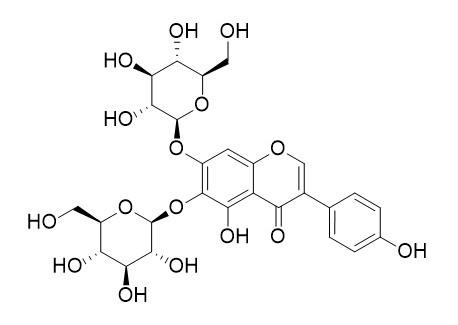 5,6,7,4’-四羟基异黄酮-6,7-O-二葡萄糖苷，5,6,7,40-tetrahydroxyisoflavone-6,7-di-O-b-D-glucopyranoside，1219001-04-3