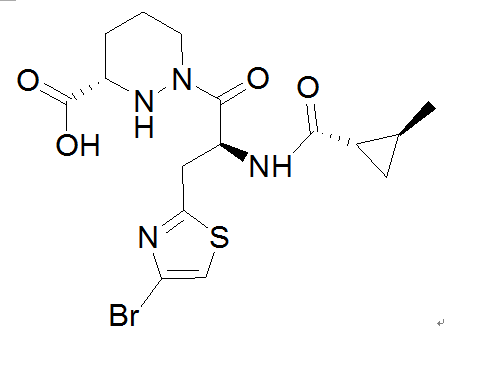 (S)-1-((S)-3-(4-溴噻唑-2-基)-2-((1S,2S)-2-甲基环丙烷-1-甲酰胺)丙酰基)六氢吡啶嗪-3-羧酸