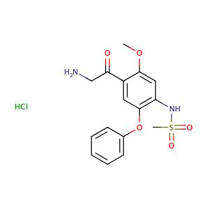 α-氨基-2-甲氧基-4-甲磺酰胺基-5-苯氧苯乙酮盐酸盐