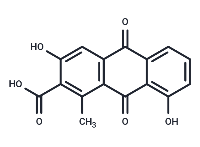 化合物 3,8-Dihydroxy-1-methylanthraquinone-2-carboxylic a|T124380|TargetMol