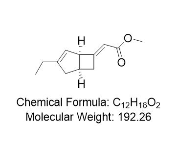 2-[(1R,5S)-3-乙基双环[3.2.0]庚-3-烯-6-亚基]乙酸甲酯