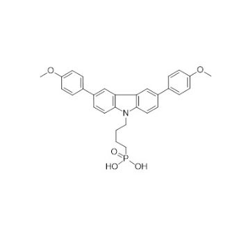 MeOPh-4PACz,  4-(3，6-二[4-甲氧基苯基]-9氢-咔唑-9-基)丁基)磷酸