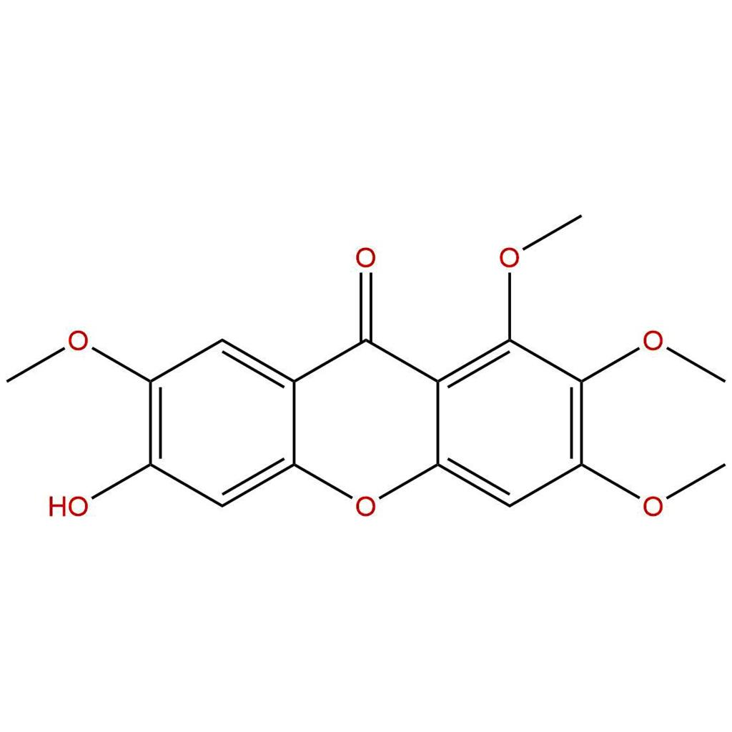 6-羟基-1,2,3,7-四甲氧基占吨酮，6-hydroxy-1,2,3,7-tetramethoxyxanthone，64756-87-2