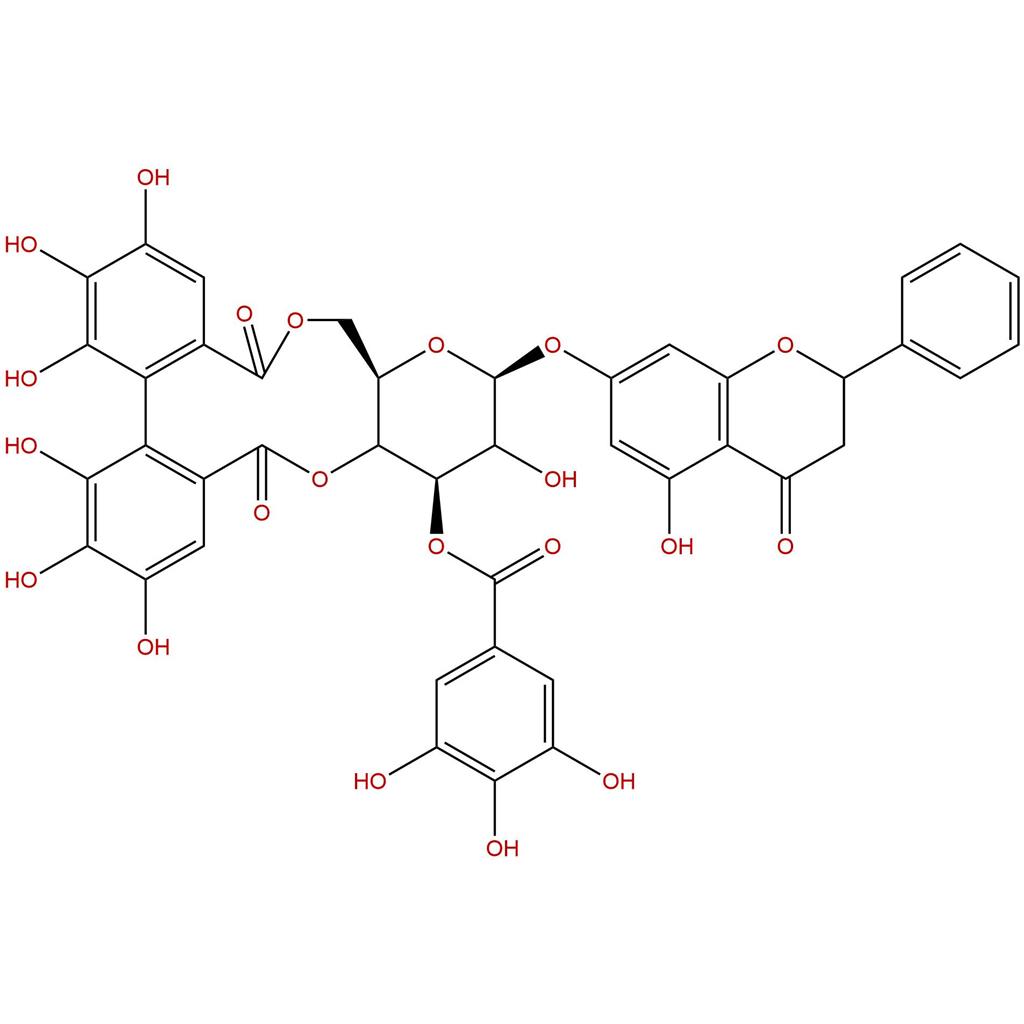 Pinocembrin-7-O-(3''-galloyl-4”，6”-hexahydroxydiphenoyl)-β-D-glucoside（PGHG），Pinocembrin-7-O-(3''-galloyl-4”，6”-hexahydroxydiphenoyl)-β-D-glucoside（PGHG），205370-59-8