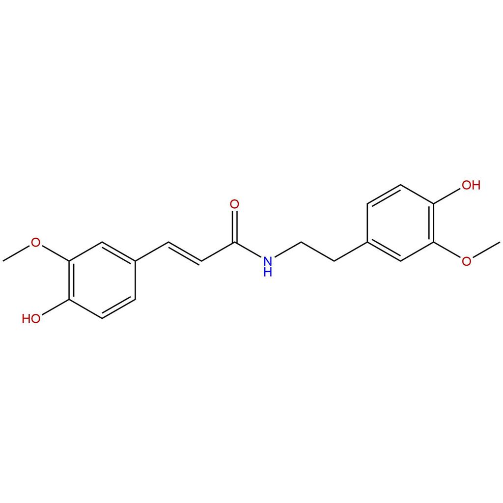 N-反式-阿魏酰-3-甲氧基酪胺，N-trans-Feruloyl-3-methoxytyramine，78510-19-7
