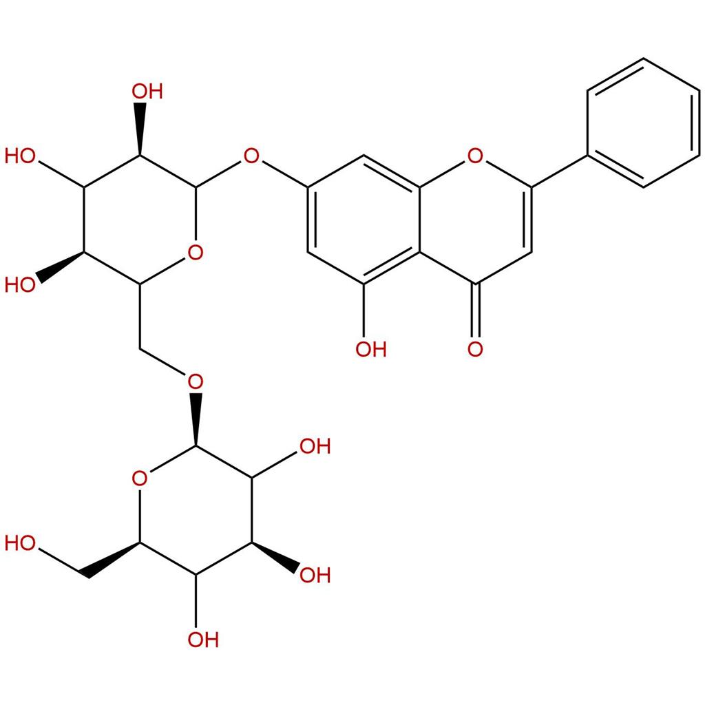 白杨素-7-O-龙胆二糖苷，Chrysin 7-O-beta-gentiobioside，88640-89-5