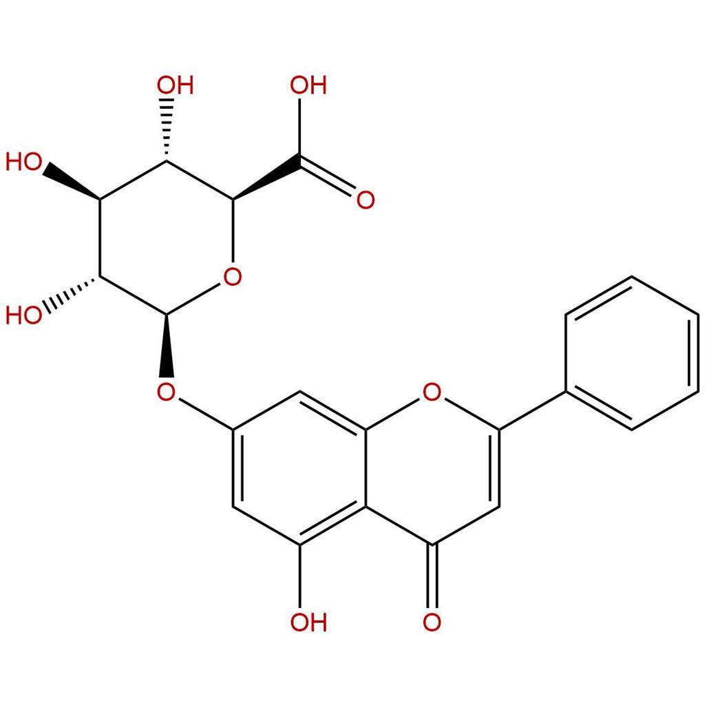 白杨素-7-O-β-葡萄糖醛酸苷，Chrysin-7-O-Beta-D-glucoronide，35775-49-6