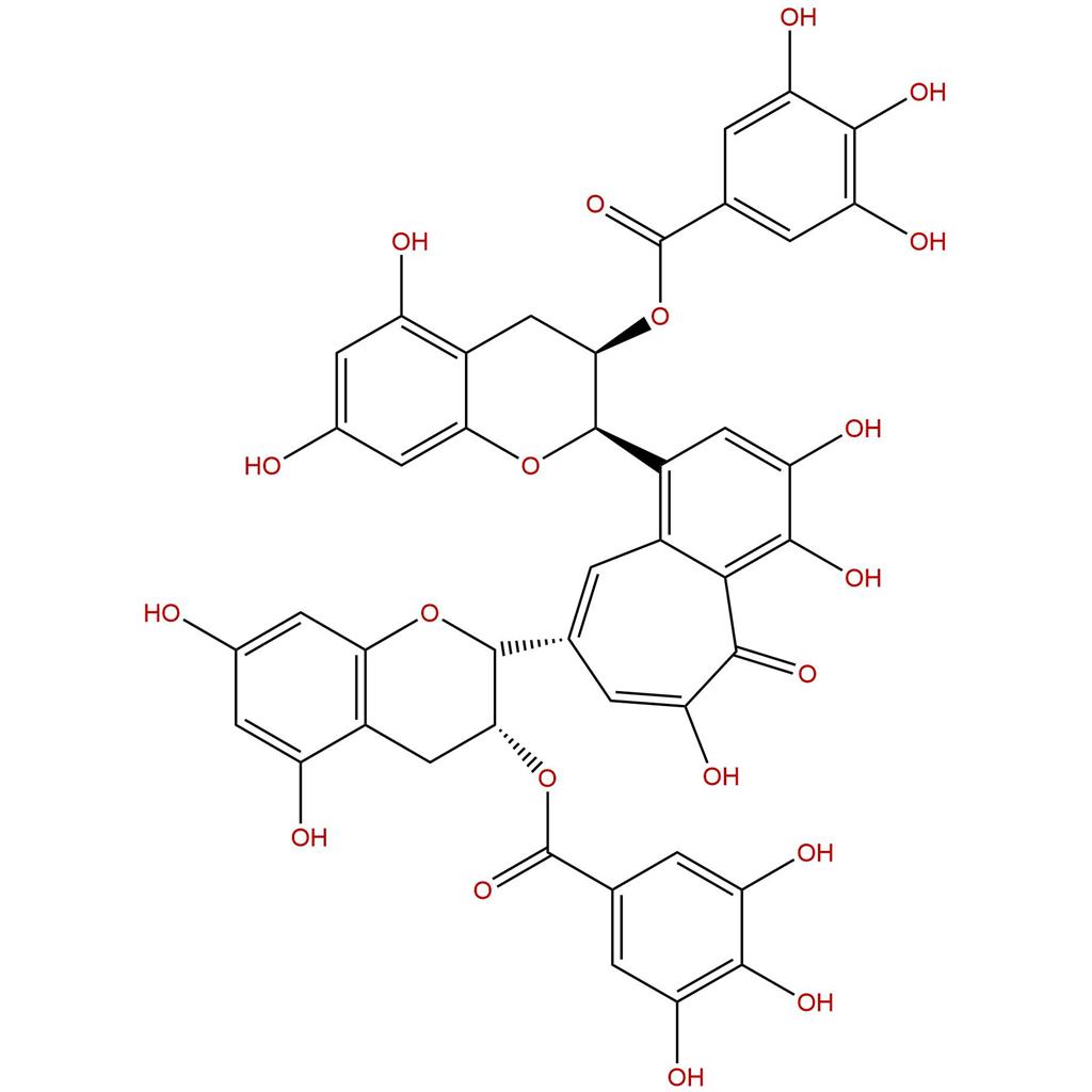 茶黄素-3,3'-双没食子酸酯，Theaflavin 3,3'-digallate，30462-35-2