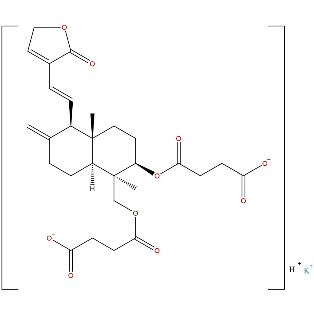 穿琥宁，Kalii Dehydrographolidi Succinas，76958-99-1