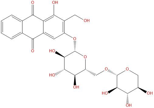 光泽汀-3-O-樱草糖苷，Lucidin 3-O-primeveroside，29706-59-0