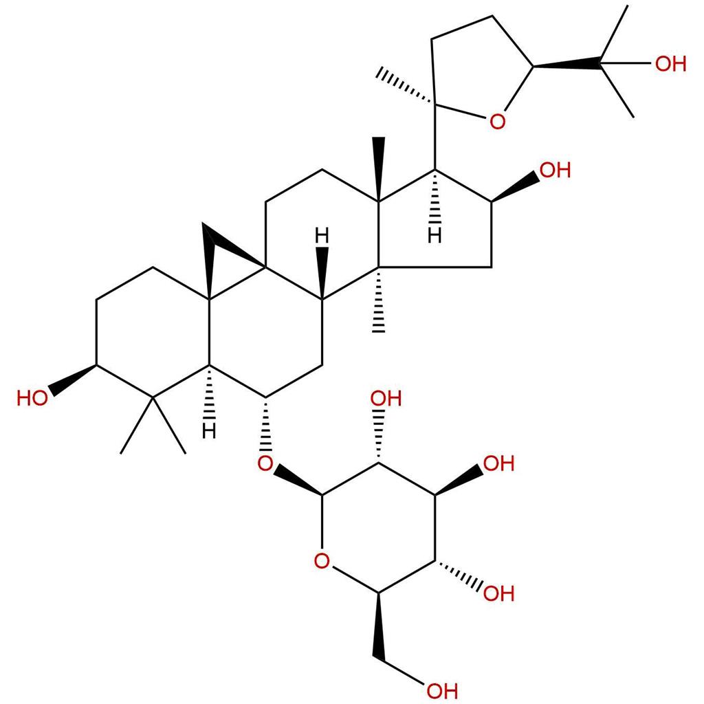 环黄芪醇葡萄糖苷，Cycloastragenol-6-O-β-D-glucoside，86764-12-7
