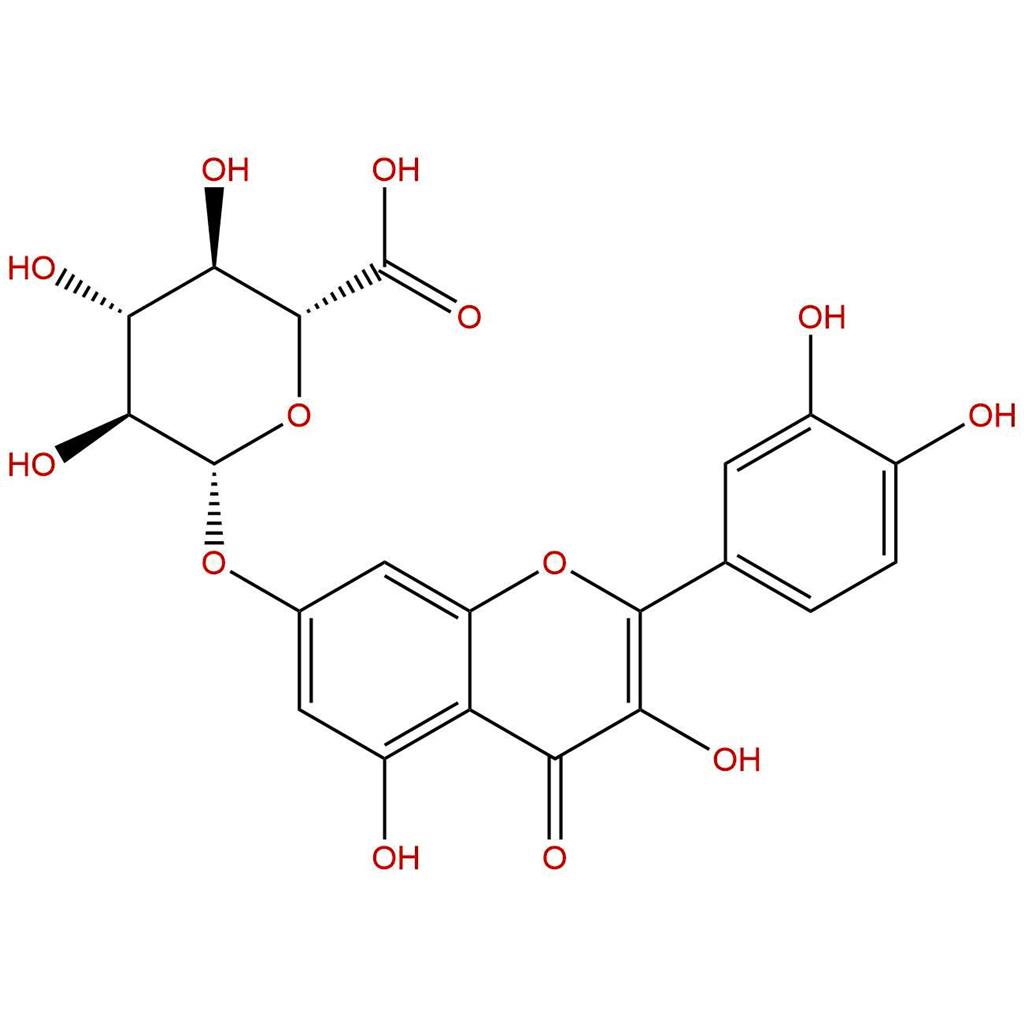 槲皮素-7-O-葡萄糖醛酸苷，Quercetin 7-O-glucuronide，38934-20-2
