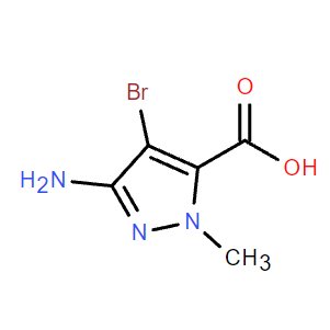 3-氨基-4-溴-1-甲基-1H-吡唑-5-羧酸