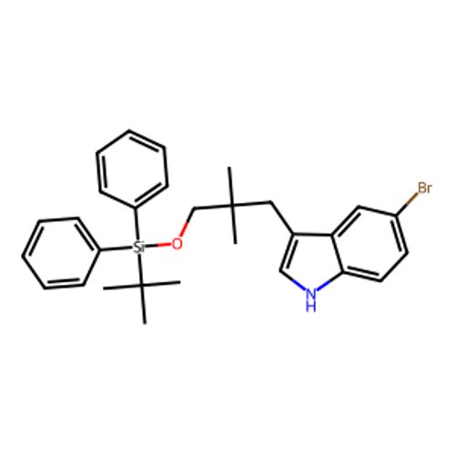 5-溴-3-(3-叔丁基二苯基硅氧基)-2,2-二甲基丙基)-1H-吲哚