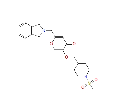 2-(异吲哚啉-2-基甲基)-5-[[1-(甲砜基)-4-哌啶基]甲氧基]-4H-吡喃-4-酮