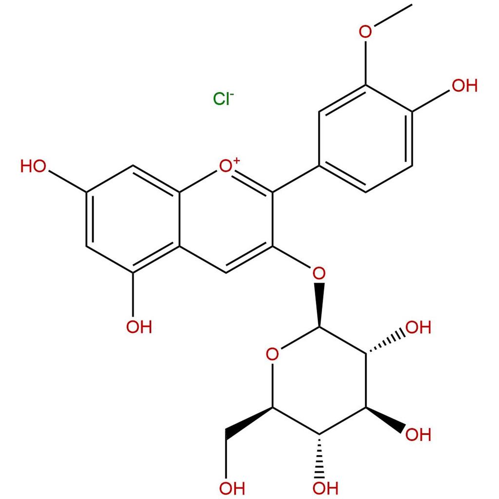 氯化芍药素-3-O-葡萄糖苷，Peonidin-3-O-glucoside chloride，6906-39-4