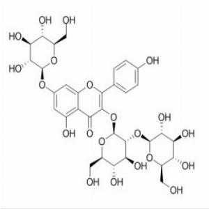 山柰酚-3-O-槐二糖-7-O-葡萄糖苷，Kaempferol 3-sophoroside-7-glucoside，55136-76-0