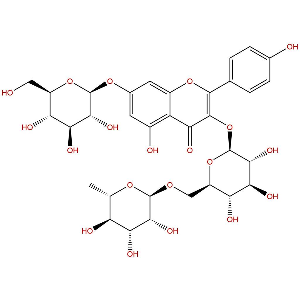 山奈酚-3-O-芸香糖-7-O-葡萄糖苷，Kaempferol 3-O-rutinoside 7-O-glucoside，34336-18-0