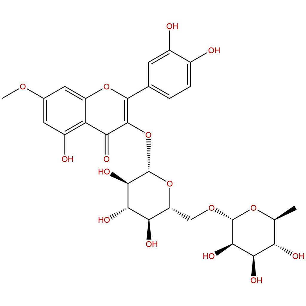 鼠李素-3-芸香糖苷，Rhamnetin 3-O-rutinoside，34202-83-0