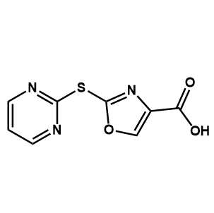 2-(嘧啶-2-基硫烷基)-1,3-恶唑-4-羧酸