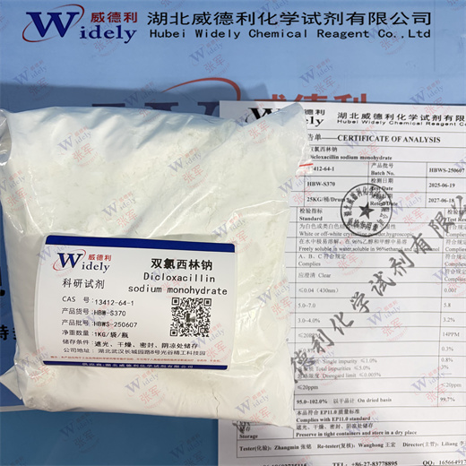 双氯西林钠 13412-64-1 威德利 纯度99%