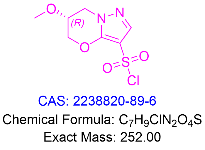 (R)-6-methoxy-6,7-dihydro-5H-pyrazolo[5,1-b][1,3]oxazine-3-sulfonyl chloride