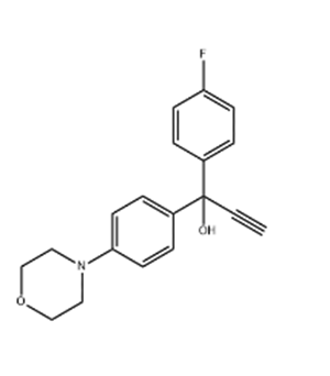 1-(4-氟苯基)-1-(4-吗啉-4-基苯基)-2-丙炔-1-醇