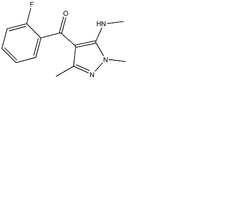 1,3-二甲基-5-(甲氨基)-4-吡唑基邻氟苯酮