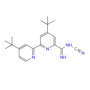 4,4'-二叔丁基-N-氰基-[2,2'-联吡啶]-6-甲脒  4,4'-Di-tert-butyl-N-cyano-[2,2'-bipyridine]-6-carboximidamide  2755915-54-7  