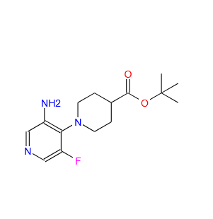 1-(3-氨基-5-氟-4-吡啶基)哌啶-4-羧酸叔丁酯  tert-butyl1-(3-amino-5-fluoropyridin-4-yl)piperidine-4-carboxylate 1613192-01-0  