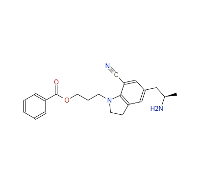 5-[(2R)-2-氨基丙基]-1-[3-(苯甲酰氧基)丙基]-2,3-二氢-7-氰基-1H-吲哚