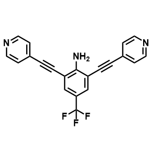 2,6-双(4-吡啶基乙炔基)-4-(三氟甲基)苯胺