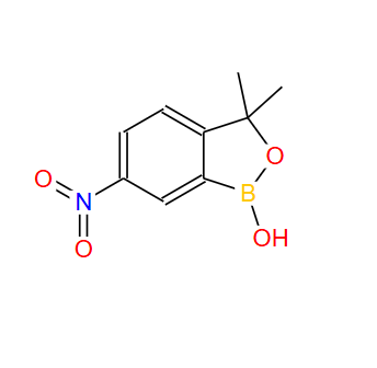 3,3-二甲基-6-硝基苯并[c] [1,2]氧杂硼杂环-1(3H)-醇