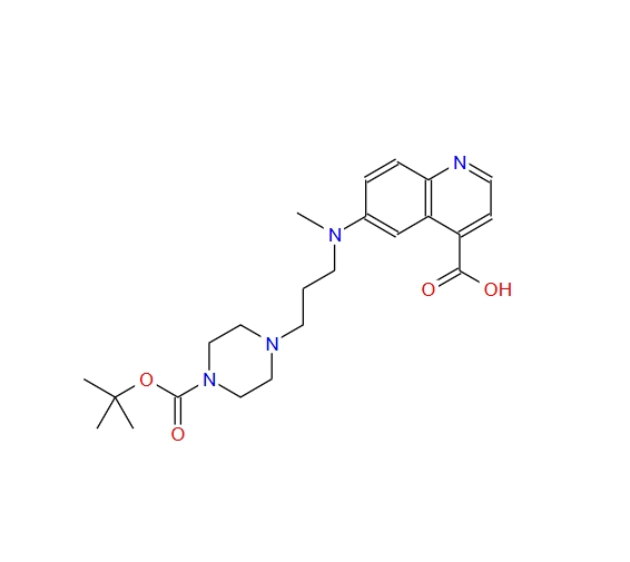 6-((3-(4-(叔丁氧基羰基)哌嗪-1-基)丙基)(甲基)氨基)喹啉-4-羧酸