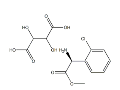 (+)2-(2-氯苯基)甘氨酸甲酯(酒石酸盐)