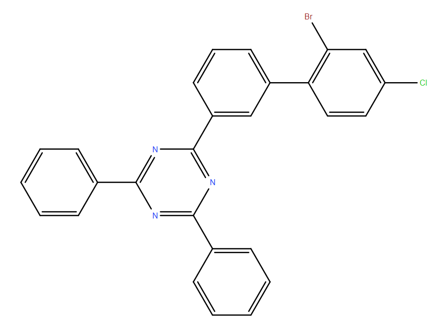 2-(2'-溴-4'-氯-[1,1'-联苯]-3-基)-4,6-二苯基-1,3,5-三嗪
