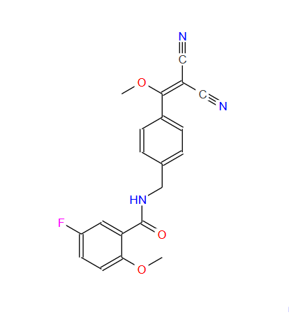 N-[[4-(2,2-二氰基-1-甲氧基-乙烯基)苯基]甲基]-5-氟-2-甲氧基苯甲酰胺