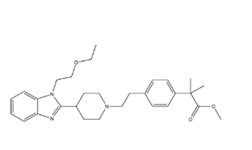 苯乙酸, 4-[2-[4-[1-(2-乙氧基乙基)-1H-苯并咪唑-2-基]-1-哌啶基]乙基]-α,α-二甲基-, 甲酯?