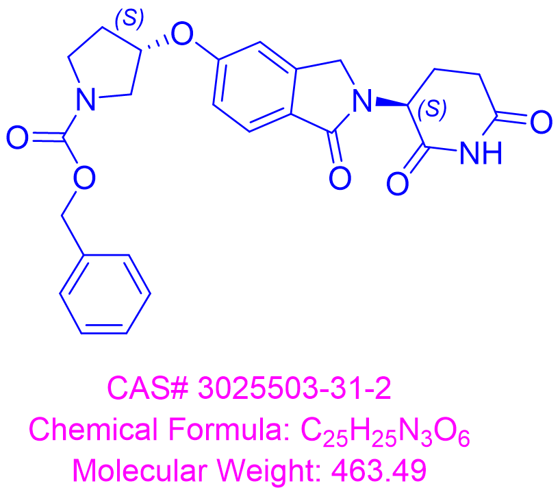 benzyl (S)-3-((2-((S)-2,6-dioxopiperidin-3-yl)-1-oxoisoindolin-5-yl)oxy)pyrrolidine-1-carboxylate