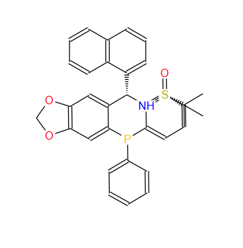 S(R)]-N-[(R)-[6-(二苯基膦)苯并[d][1,3]-二氧戊环-5基]-1-萘基甲基]-2-叔丁基亚磺酰胺