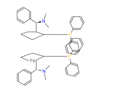 (S,S)-(-)-2,2'-双[-(N,N-二甲胺基)(苯基)甲基]-1,1'-双(二苯基磷)二茂铁