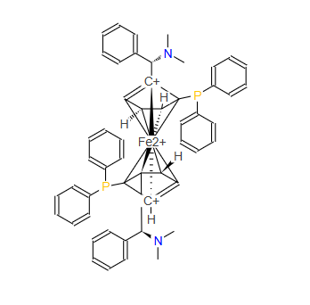 (RP,R′P)-1,1′-双[(S)-Α-(二甲氨基)苄基]-2,2′-双(二苯基膦)二茂铁