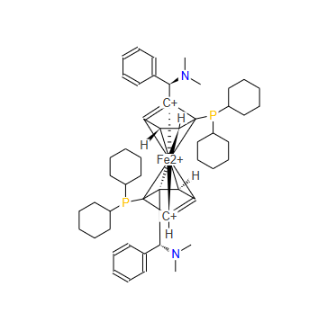 (ΑR,ΑR)-2,2'-双(Α-N,N-二甲氨苯甲基)-(S,S)-1,1′-双(二环己磷氢)二茂铁
