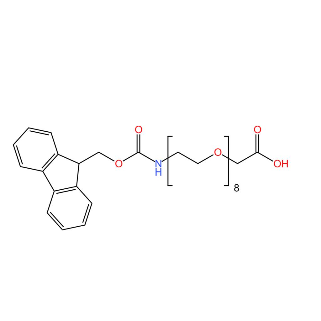 9-芴甲氧羰基-氨基-八乙二醇-乙酸  98%