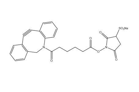 磺化二苯基环辛炔-琥珀酰亚胺酯 （?DBCO-Sulfo-NHS ester sodium）